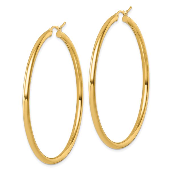 Leslie's 14k Polished 3mm Polished Hoop Earrings - Image 2