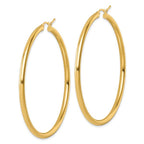 Leslie's 14k Polished 3mm Polished Hoop Earrings - Image 2