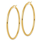 Leslie's 14k Polished 3mm Polished Hoop Earrings - Image 2