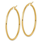 Leslie's 14k Polished 2.5mm Polished Hoop Earrings - Image 2