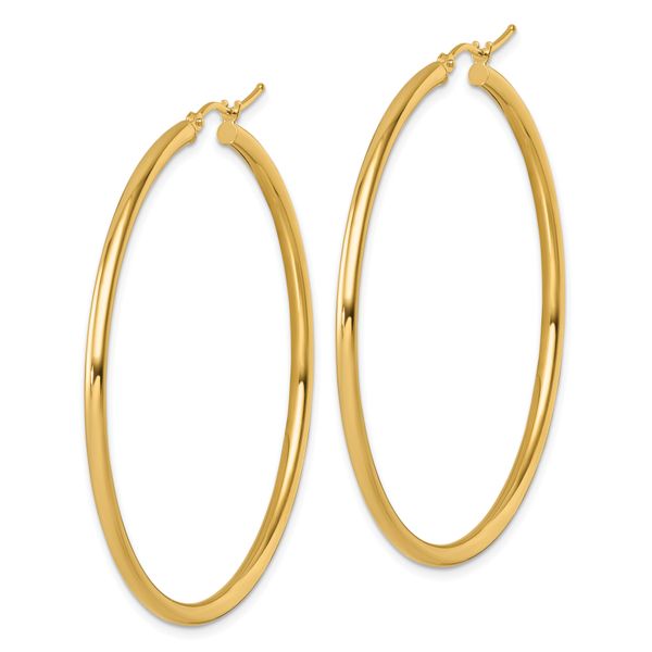 Leslie's 14k Polished 2.5mm Polished Hoop Earrings - Image 2