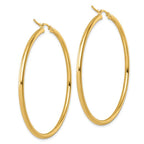 Leslie's 14k Polished 2.5mm Polished Hoop Earrings - Image 4