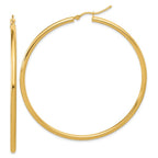 Leslie's 14k Polished 2.5mm Polished Hoop Earrings