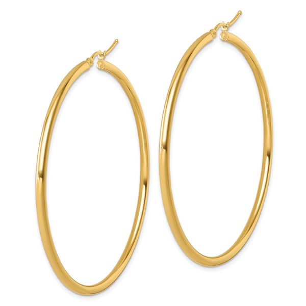 Leslie's 14k Polished 2.5mm Polished Hoop Earrings - Image 2