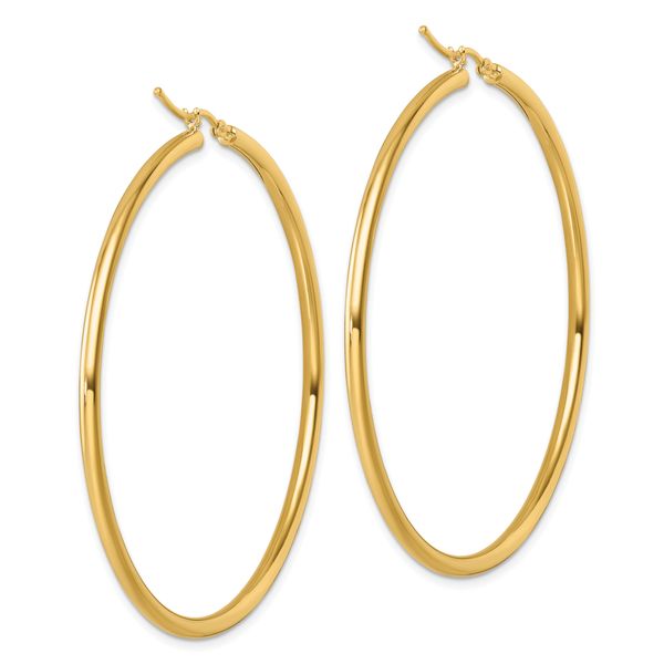 Leslie's 14k Polished 2.5mm Polished Hoop Earrings - Image 4
