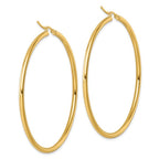 Leslie's 14k Polished 2.5mm Polished Hoop Earrings - Image 4