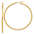 Leslie's 14k Polished 2.5mm Polished Hoop Earrings
