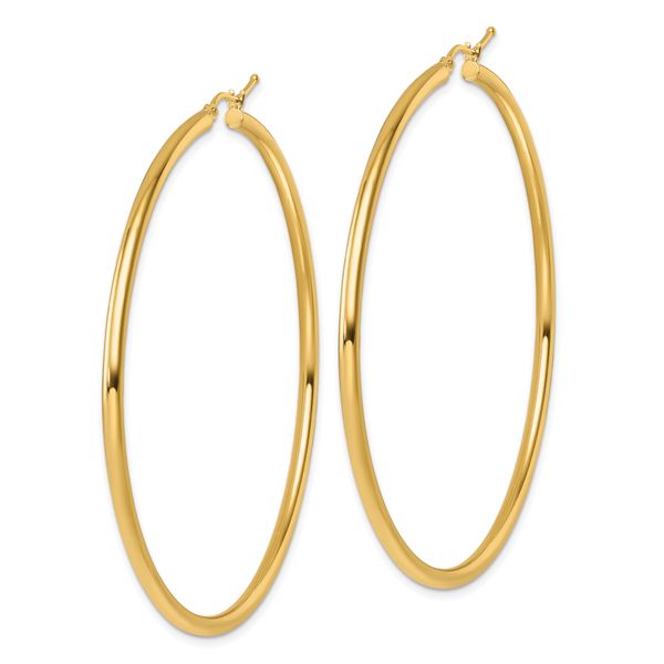 Leslie's 14k Polished 2.5mm Polished Hoop Earrings - Image 2