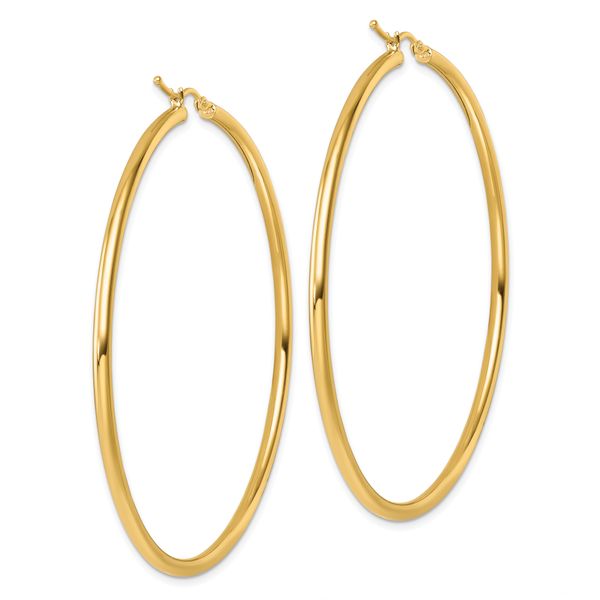 Leslie's 14k Polished 2.5mm Polished Hoop Earrings - Image 4