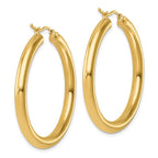 Leslie's 14k Polished 4mm Polished Hoop Earrings - Image 4