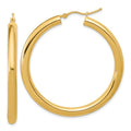Leslie's 14k Polished 4mm Polished Hoop Earrings