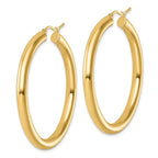 Leslie's 14k Polished 4mm Polished Hoop Earrings - Image 2