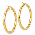 Leslie's 14k Polished 4mm Polished Hoop Earrings - Image 4