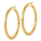 Leslie's 14k Polished 4mm Polished Hoop Earrings - Image 2