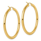 Leslie's 14k Polished 4mm Polished Hoop Earrings - Image 4