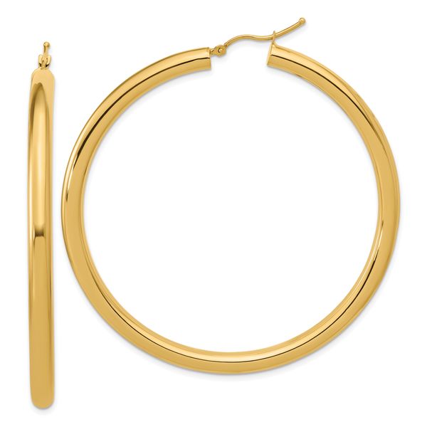 Leslie's 14k Polished 4mm Polished Hoop Earrings