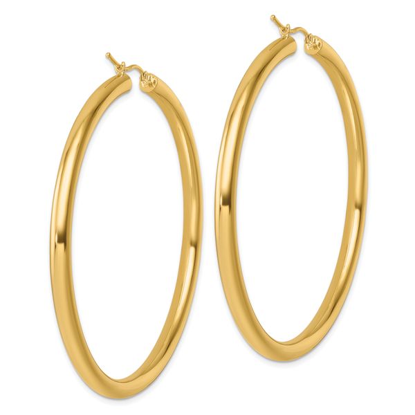 Leslie's 14k Polished 4mm Polished Hoop Earrings - Image 4