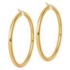 Leslie's 14k Polished 4mm Polished Hoop Earrings - Image 4