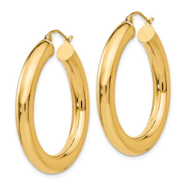 Leslie's 14k Polished 5mm Polished Hoop Earrings - Image 2