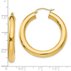 Leslie's 14k Polished 5mm Polished Hoop Earrings - Image 4