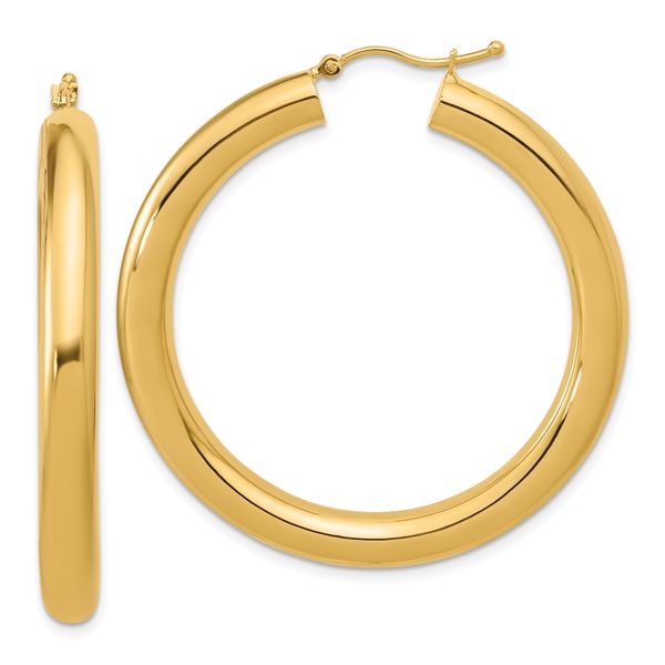 Leslie's 14k Polished 5mm Polished Hoop Earrings