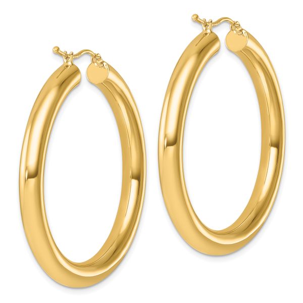 Leslie's 14k Polished 5mm Polished Hoop Earrings - Image 4