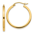 Leslie's 14k 2mm Square Tube Hoop Earrings