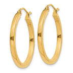 Leslie's 14k 2mm Square Tube Hoop Earrings - Image 2