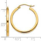 Leslie's 14k 2mm Square Tube Hoop Earrings - Image 4