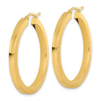 Leslie's 14k 3mm Polished Square Hoop Earrings - Image 2