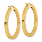 Leslie's 14k 3mm Polished Square Hoop Earrings - Image 4