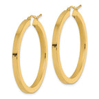 Leslie's 14k 3mm Polished Square Hoop Earrings - Image 2