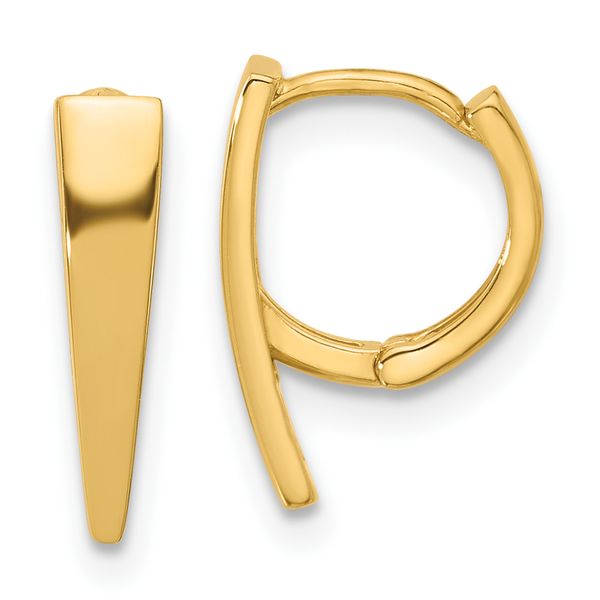 Leslie's 14K Polished Hinged Hoop Earrings