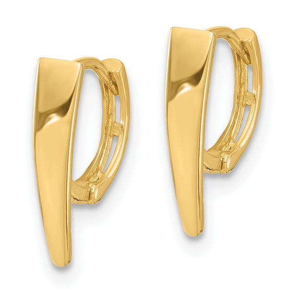 Leslie's 14K Polished Hinged Hoop Earrings - Image 2