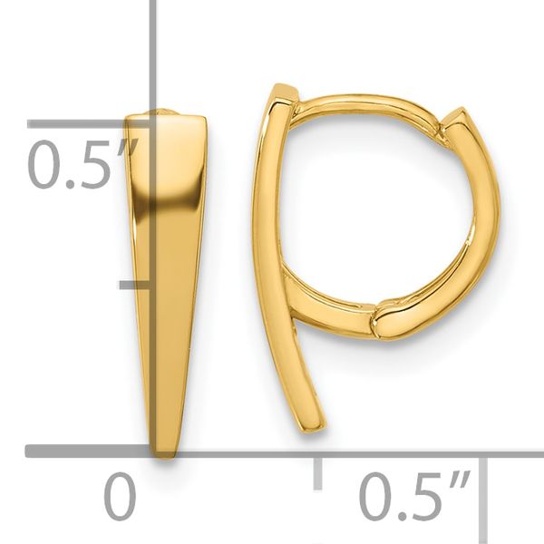 Leslie's 14K Polished Hinged Hoop Earrings - Image 4