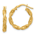 Leslie's 14K Polished Twisted Hoop Earrings