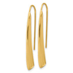 Leslie's 14K Polished Drop Bar Threader Earrings - Image 2