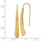 Leslie's 14K Polished Drop Bar Threader Earrings - Image 4