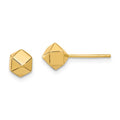 Leslie's 14K Polished Geometric Ball Post Earrings