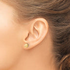 Leslie's 14K Polished Geometric Ball Post Earrings - Image 3