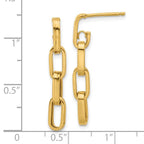 Leslie's 14K Polished Link Dangle Post Earrings - Image 4