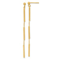 Leslie's 14K Polished 3 Bar Dangle Post Earrings