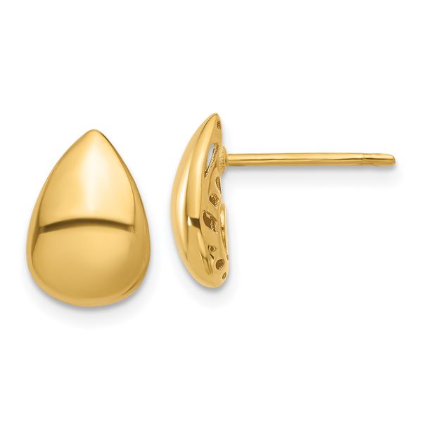 Leslie's 14K Polished Teardrop Post Earrings