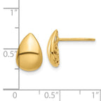 Leslie's 14K Polished Teardrop Post Earrings - Image 4