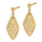 Leslie's 14k Polished D/C Post Dangle Earrings - Image 2
