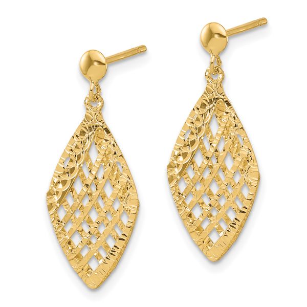 Leslie's 14k Polished D/C Post Dangle Earrings - Image 2