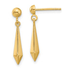 Leslie's 14K Polished Post Dangle Earrings