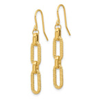 Leslie's 14K Polished and D/C Link Dangle Earrings - Image 2