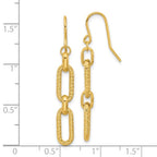 Leslie's 14K Polished and D/C Link Dangle Earrings - Image 4