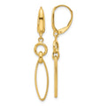Leslie's 14K Polished/Textured Dangle Earrings